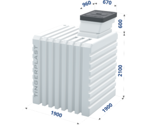 Пластиковый погреб Тингард 1900 - бесшовный, герметичный