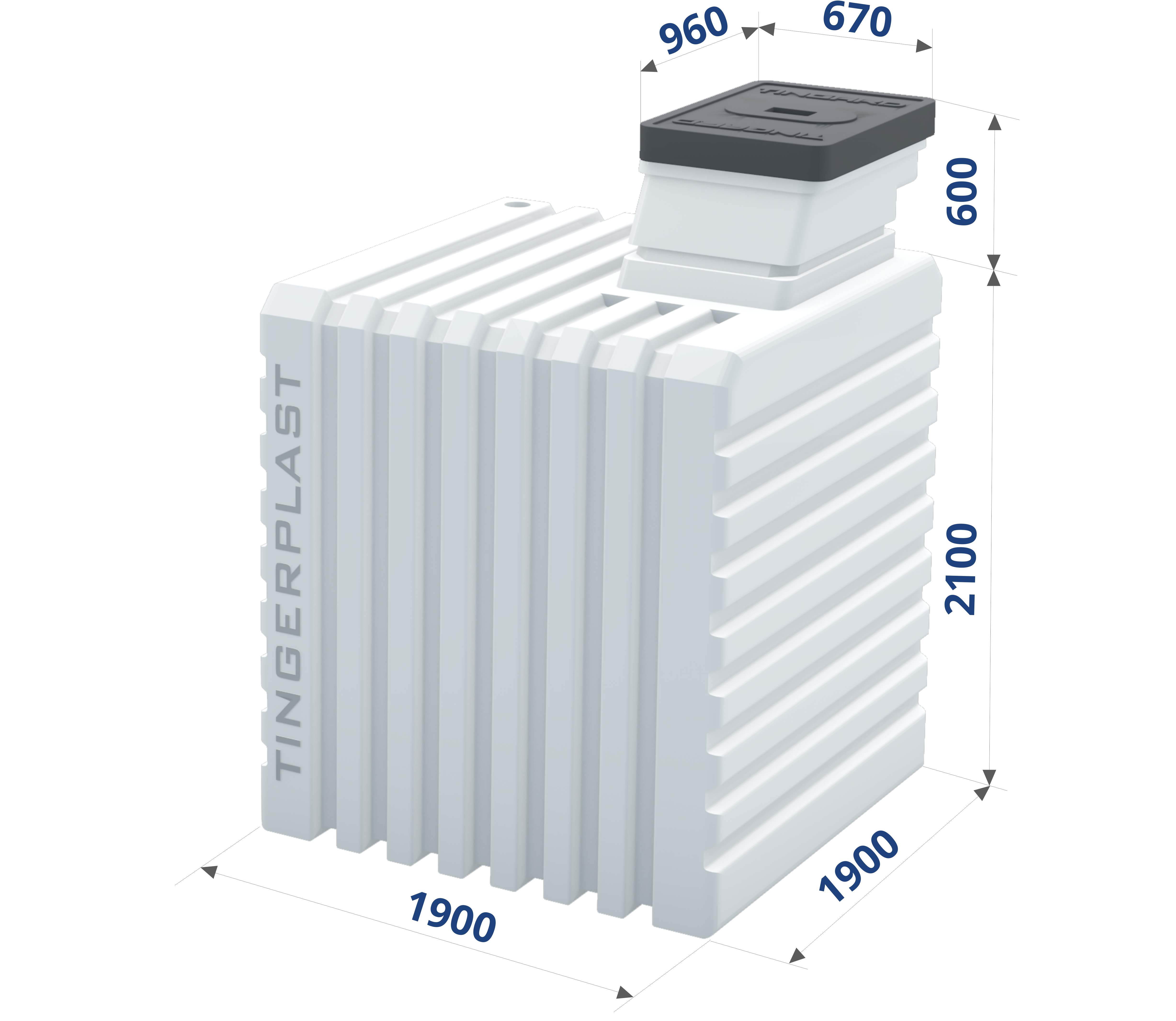 Пластиковый погреб Тингард 1900 - бесшовный, герметичный