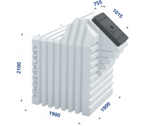 Пластиковый погреб Тингард 1900Б - горизонтальный вход