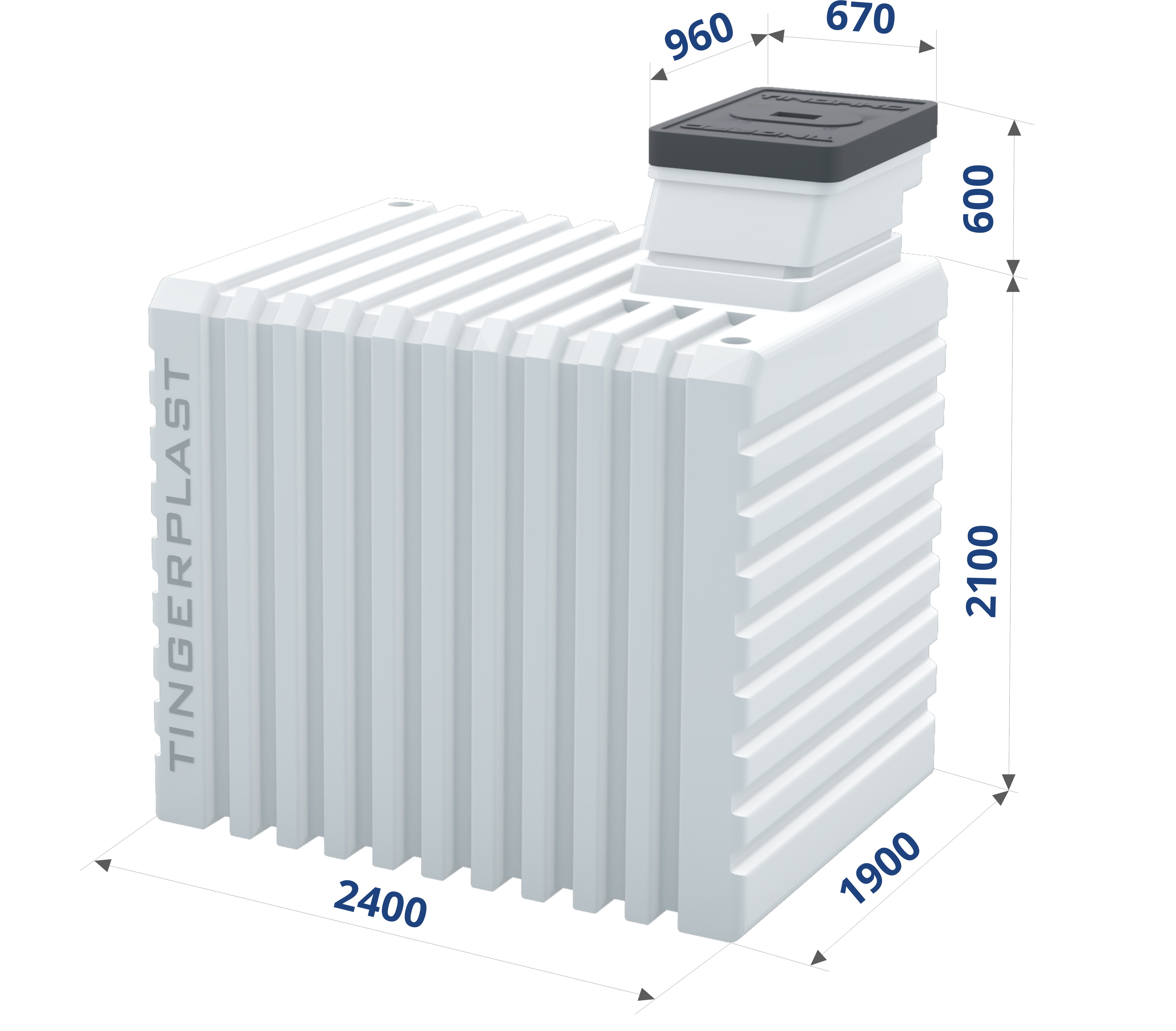 Пластиковый погреб Тингард 2500 - бесшовный, герметичный