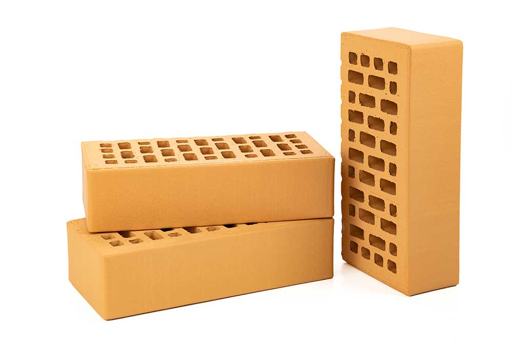 Кирпич облицовочный Соломенный 1НФ - пустотелый для фасада