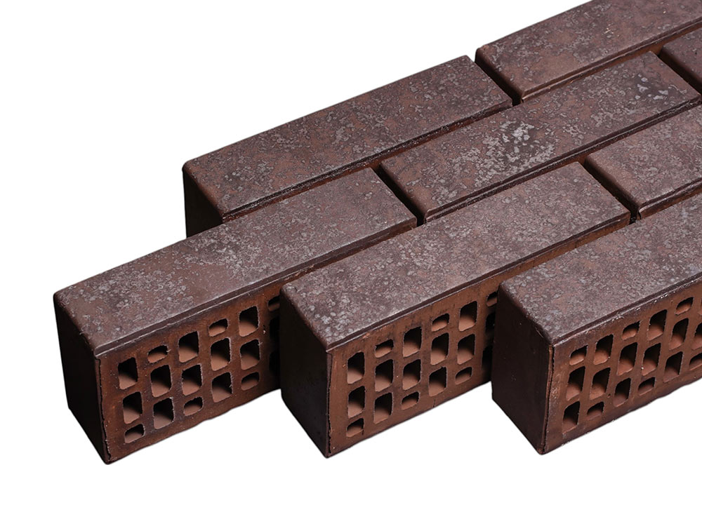 Кирпич Тайга Графит Лава 1НФ - облицовочный, графитовый