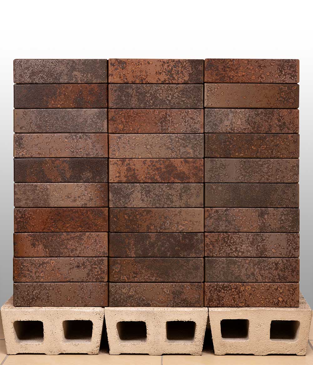 Кирпич Тайга Морион Север 1НФ - облицовочный, тёмно-коричневый