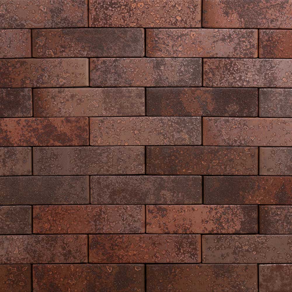 Кирпич Тайга Морион Север 1НФ - облицовочный, тёмно-коричневый