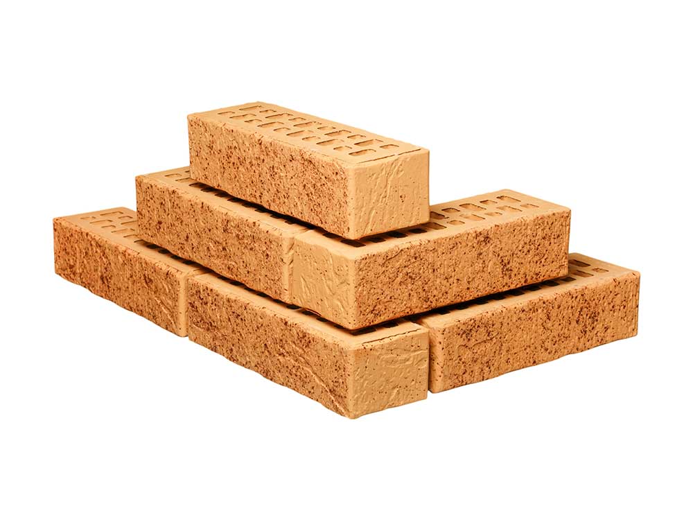 Кирпич Тайга Скала Морошка 0,7НФ - облицовочный, тёплый бежевый