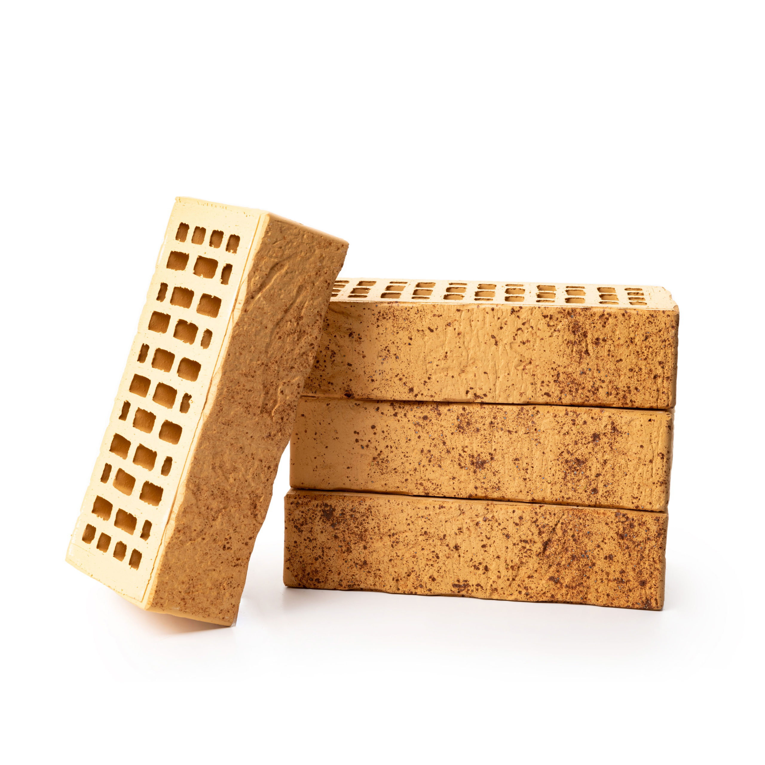 Кирпич Тайга Морошка 1 НФ - облицовочный, тёплый бежевый