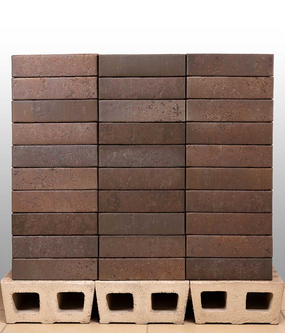 Кирпич Тайга Морион Юг Лава 1НФ - облицовочный, тёмно-коричневый