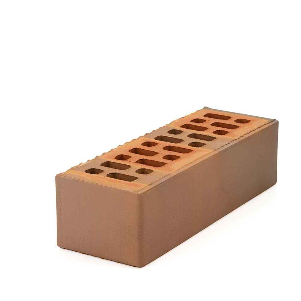 Кирпич облицовочный Флэш - гладкий, пустотелый, 0,7НФ (узкий)