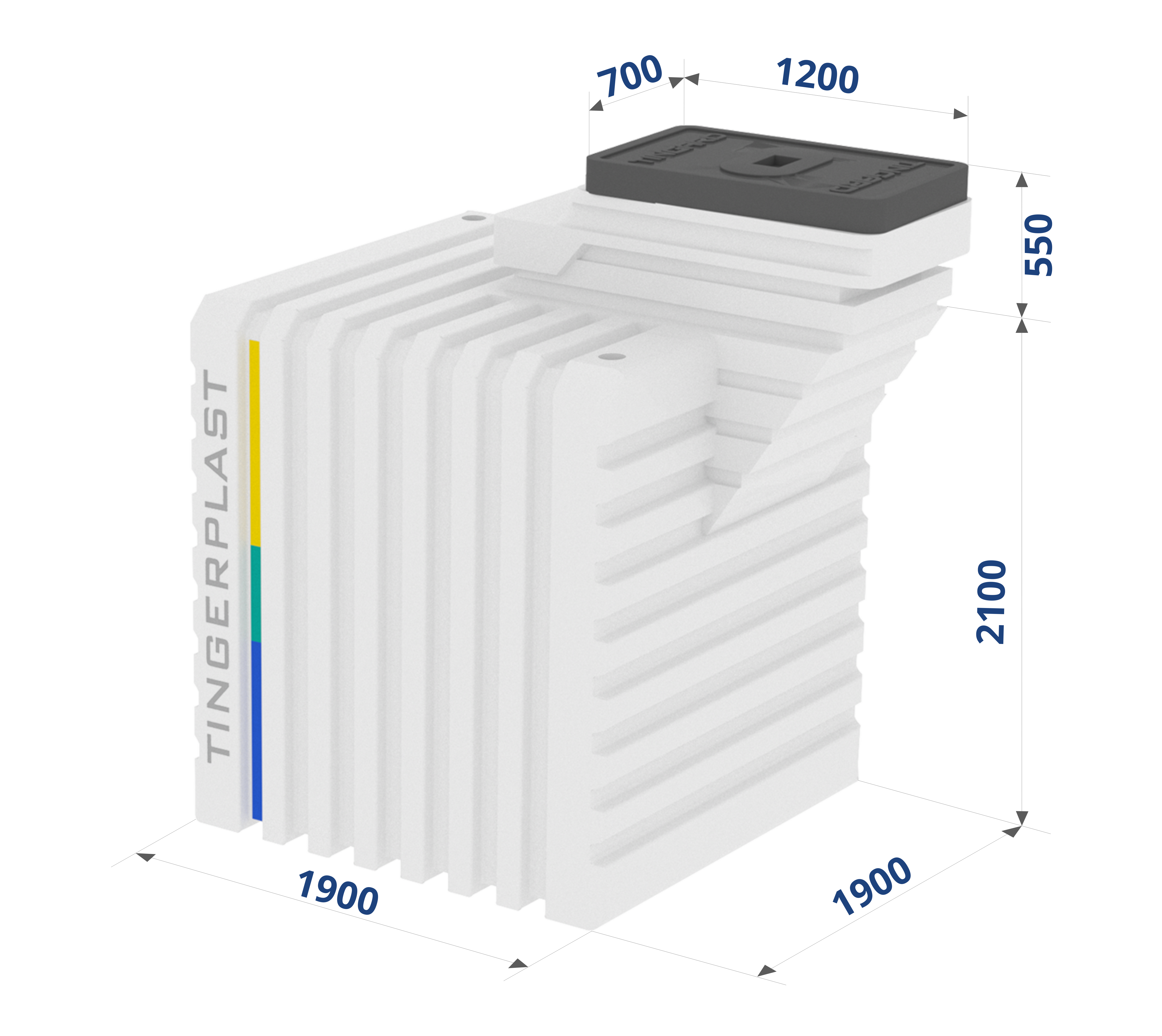 Пластиковый погреб Тингард Т1900К - компактный, герметичный, под ключ