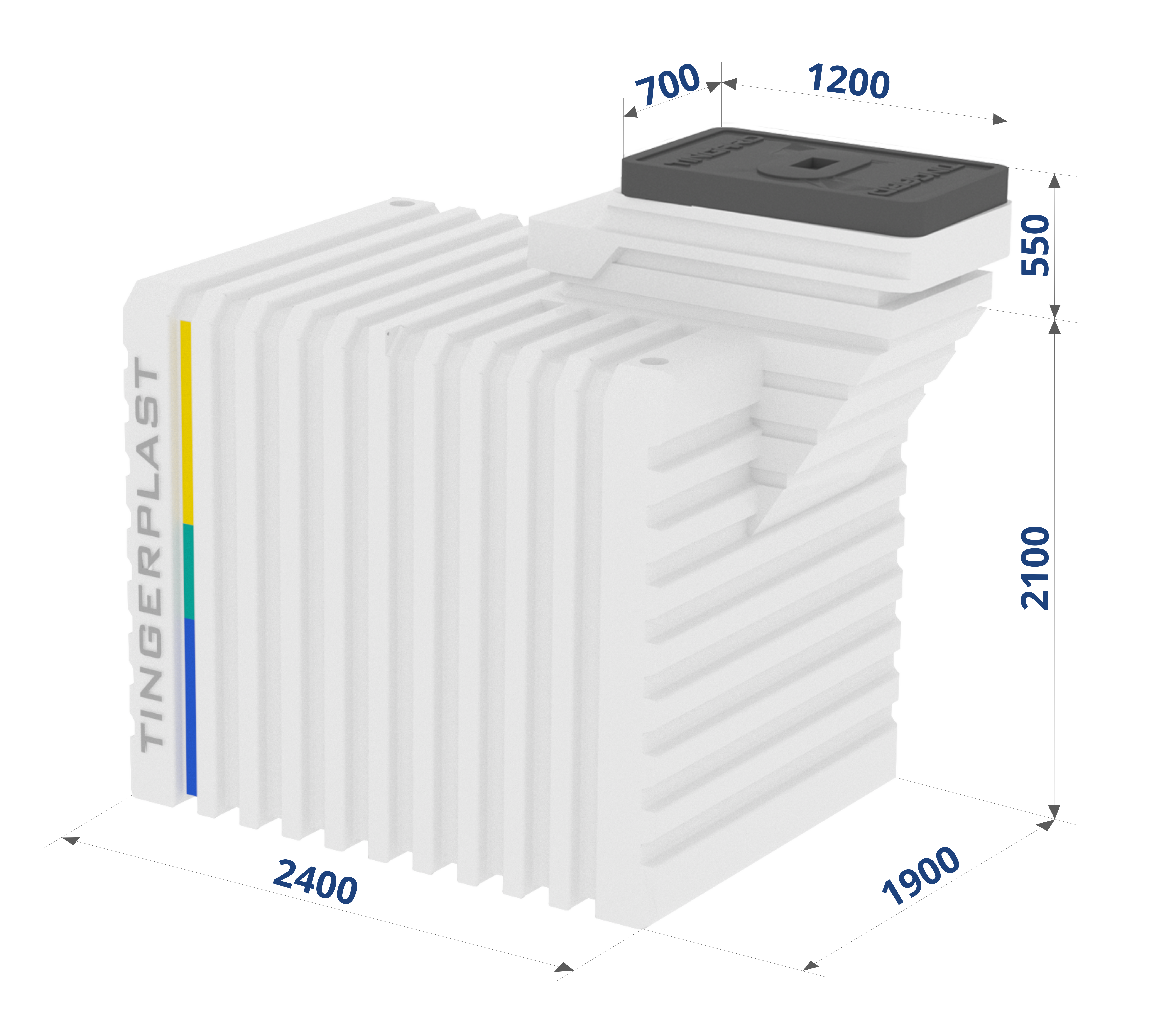 Пластиковый погреб Тингард 2500К - герметичный, бесшовный