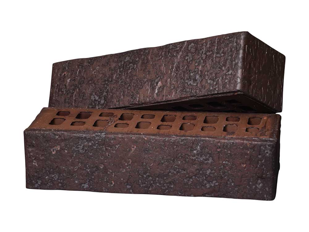 Кирпич Тайга Графит Скала 0,7НФ - облицовочный, графитовый