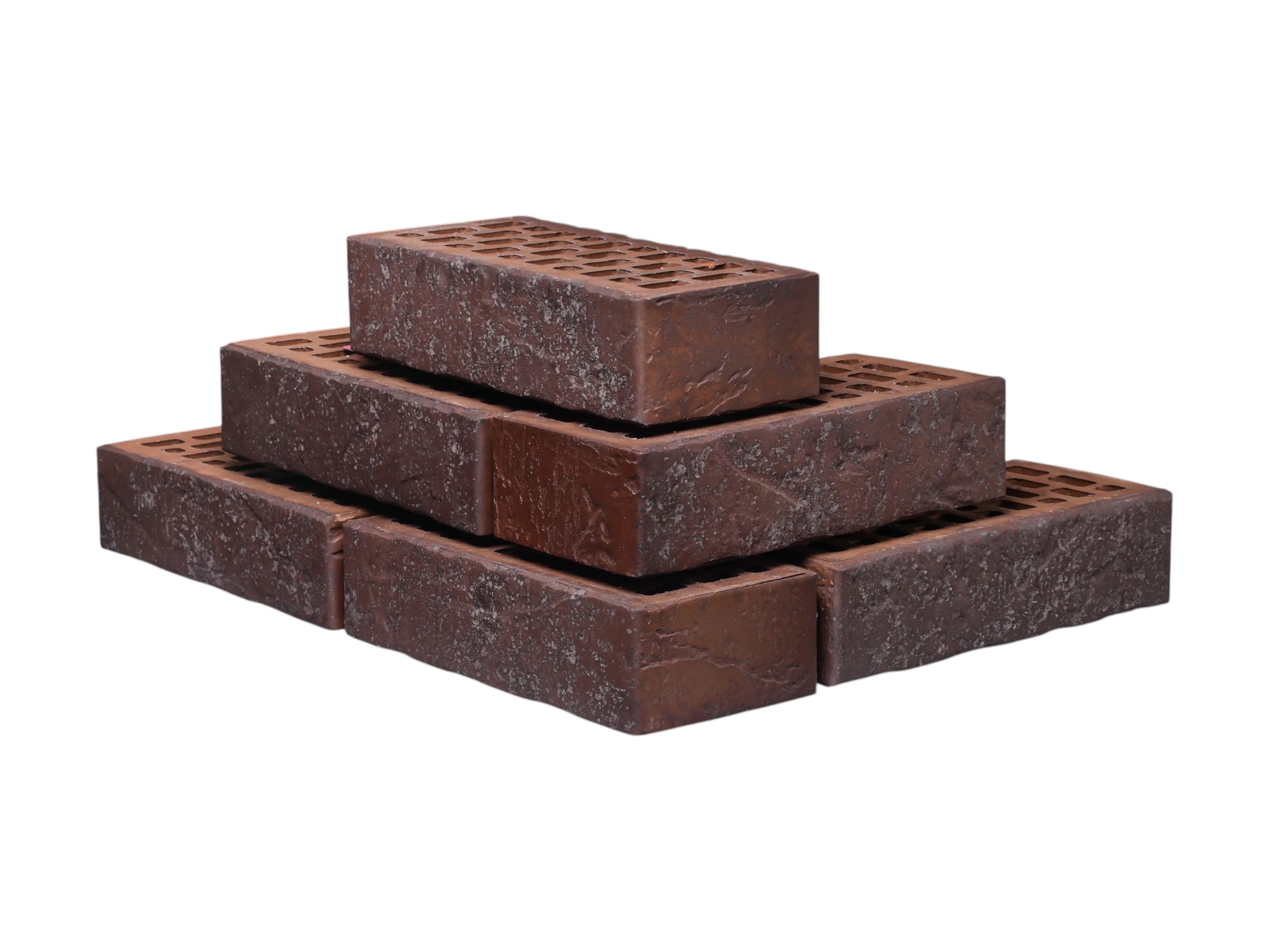 Кирпич Тайга Графит Скала 1НФ - облицовочный, графитовый