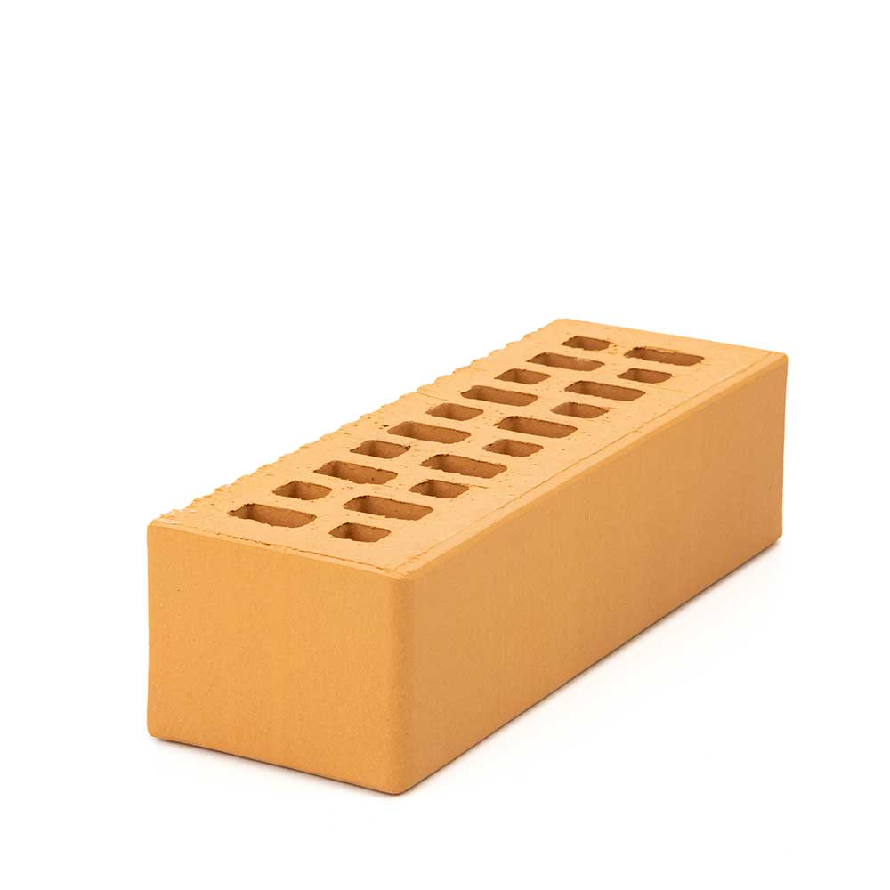 Кирпич облицовочный Соломенный 0,7НФ - пустотелый для фасада