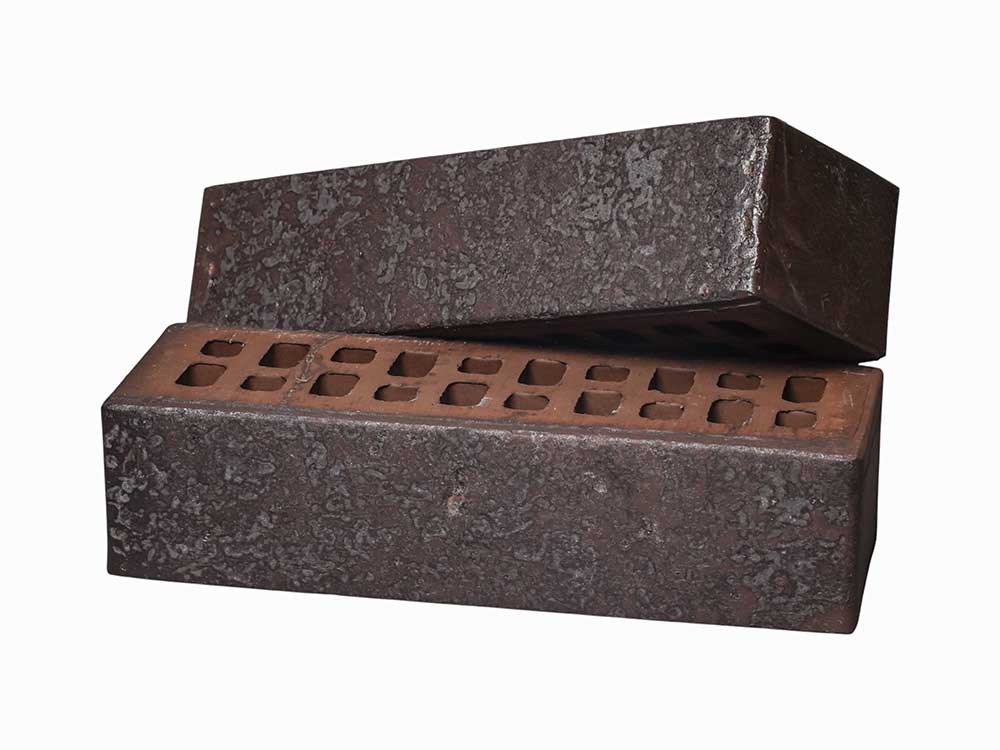 Кирпич Тайга Графит Лава 0,7НФ - облицовочный, графитовый