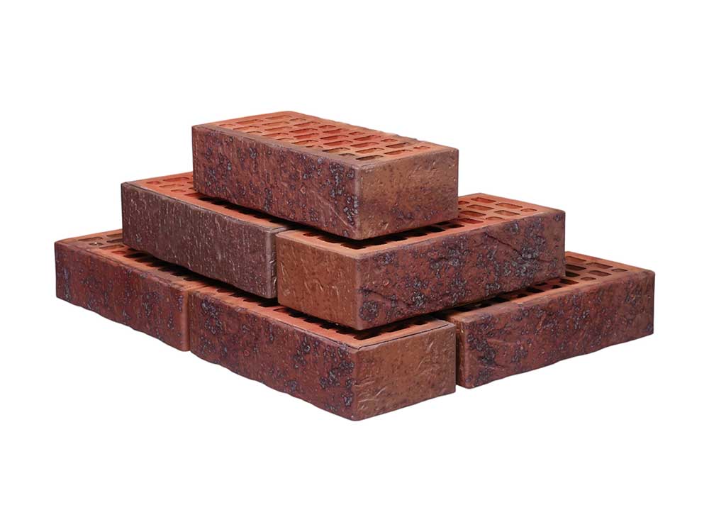 Кирпич Тайга Морион Юг Скала 1НФ - облицовочный, тёмно-коричневый